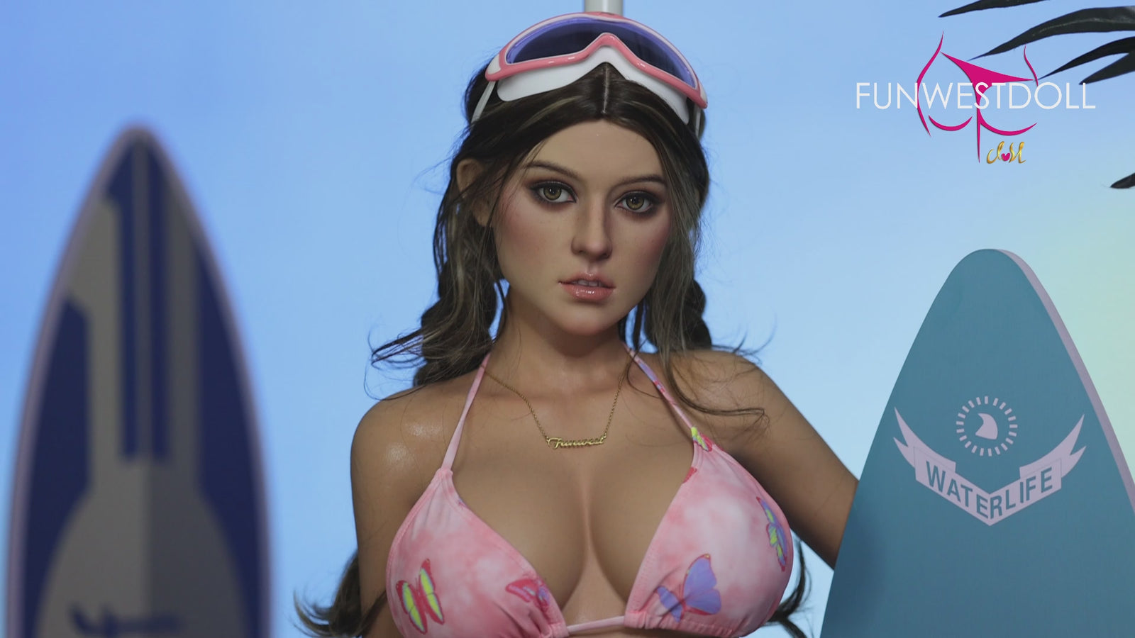 Bambola del sesso del gelsomino (FunWest Doll 160 cm Coppa E #027S Silicone)