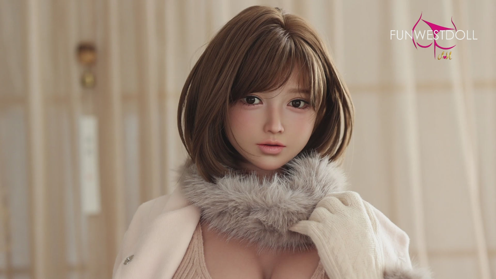 Amy bambola del sesso (FunWest Doll Coppa G da 157 cm n. 041SJ RST silicone)