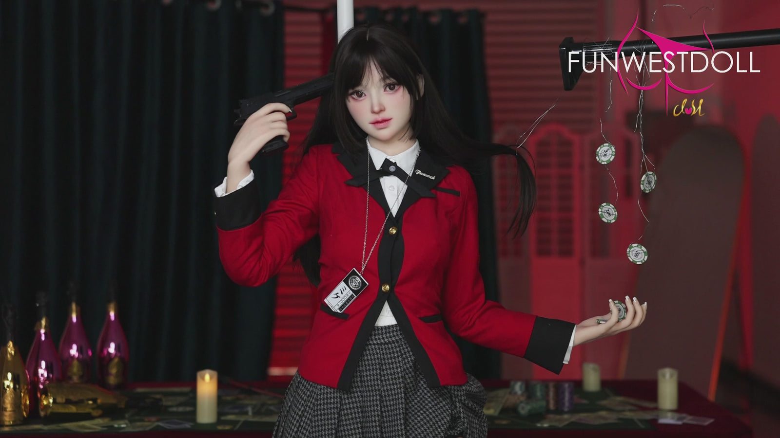 Yumeko Jabami bambola del sesso (FunWest Doll 159 cm Coppa A #038S Silicone)