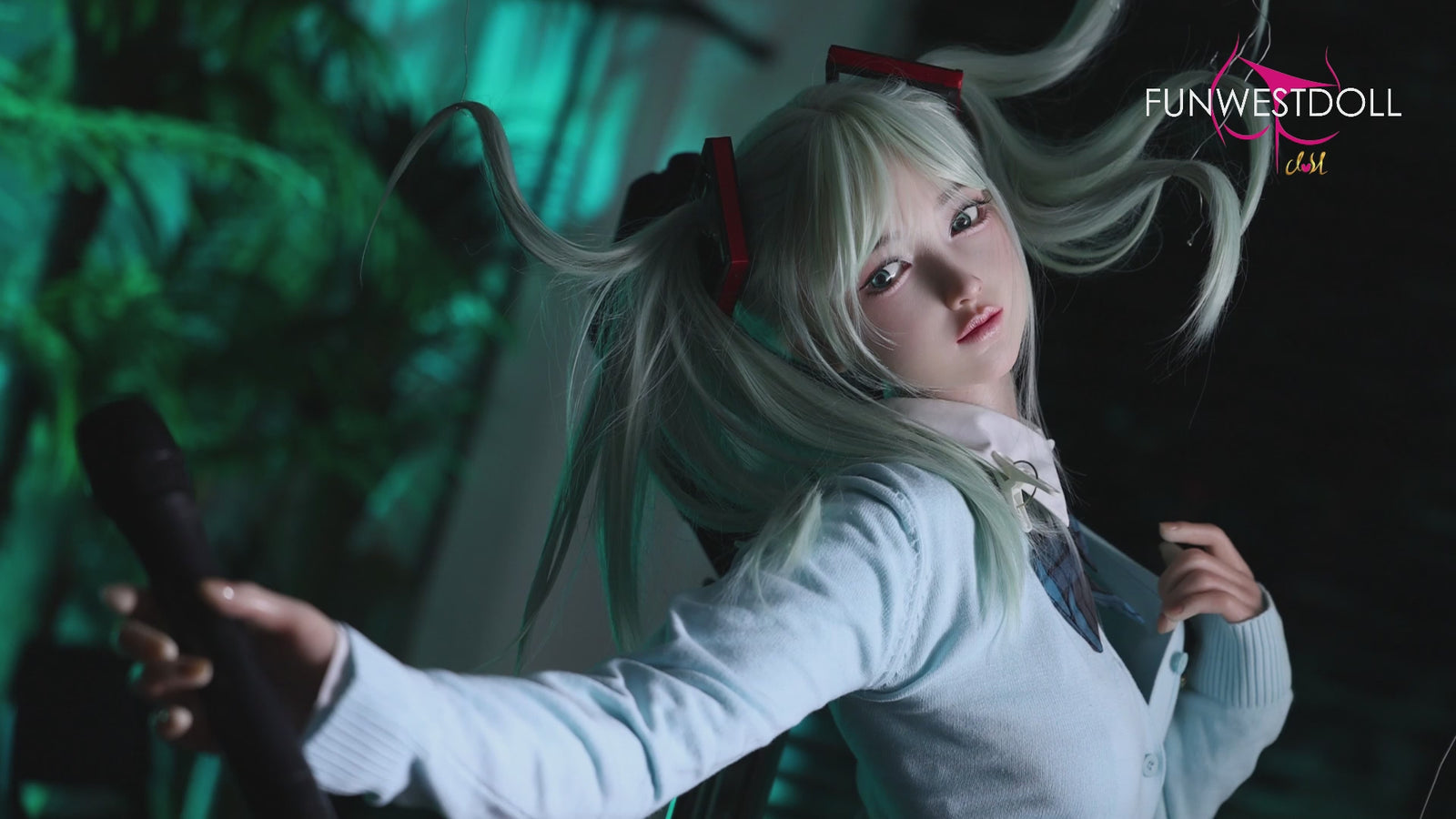 Hatsune Miko bambola del sesso (FunWest Doll 159 cm Coppa A #041S Silicone)