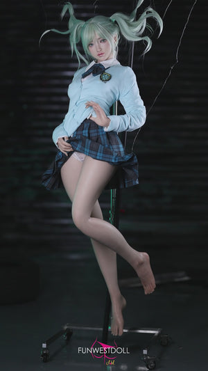 Hatsune Miko Sex Doll (FunWest Doll 159 cm A-CUP #041s Silicone)