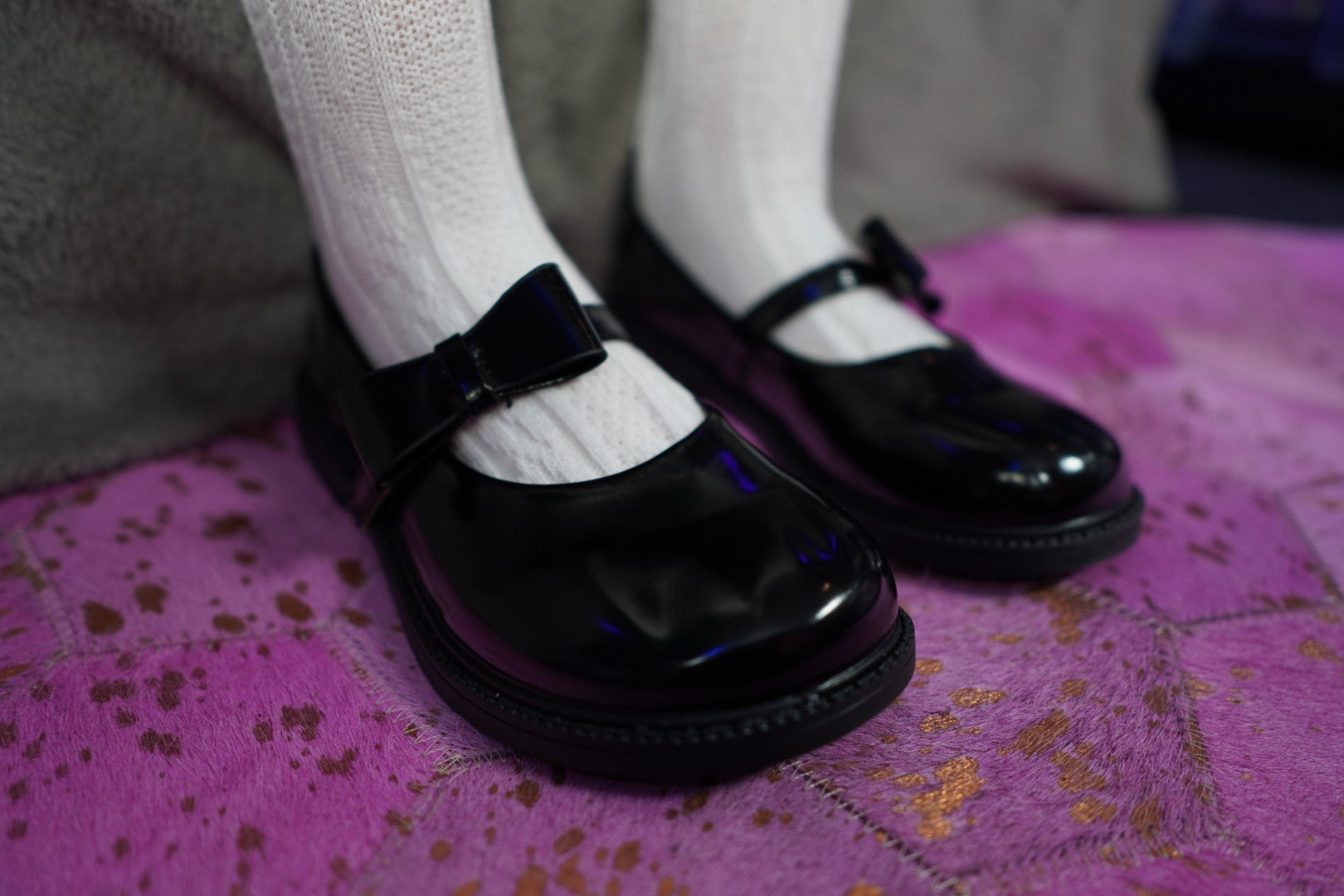 Scarpe per la bambola del sesso (nero, vernice)