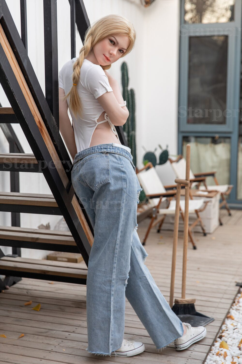 Bambola del sesso Imogen (Starpery 171 cm Coppa A (TPE+silicone)