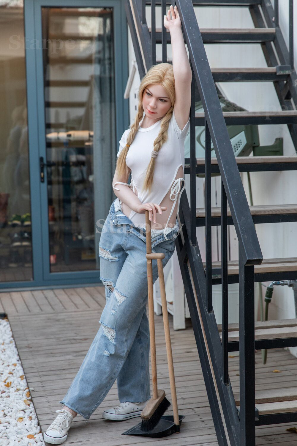 Bambola del sesso Imogen (Starpery 171 cm Coppa A (TPE+silicone)