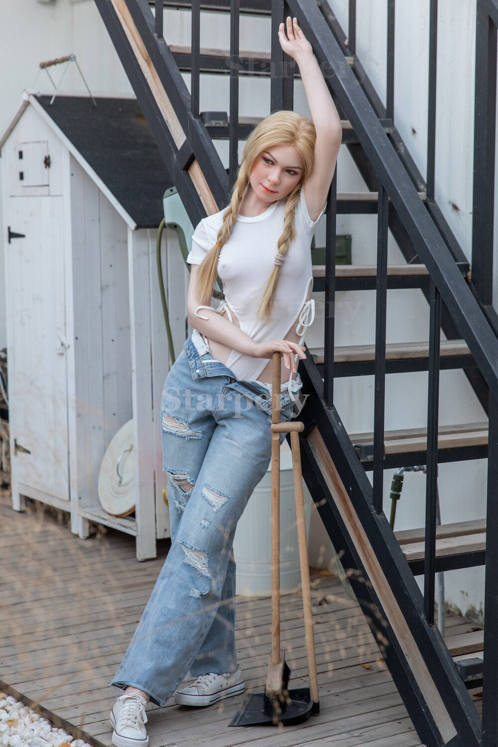 Bambola del sesso Imogen (Starpery 171 cm Coppa A (TPE+silicone)