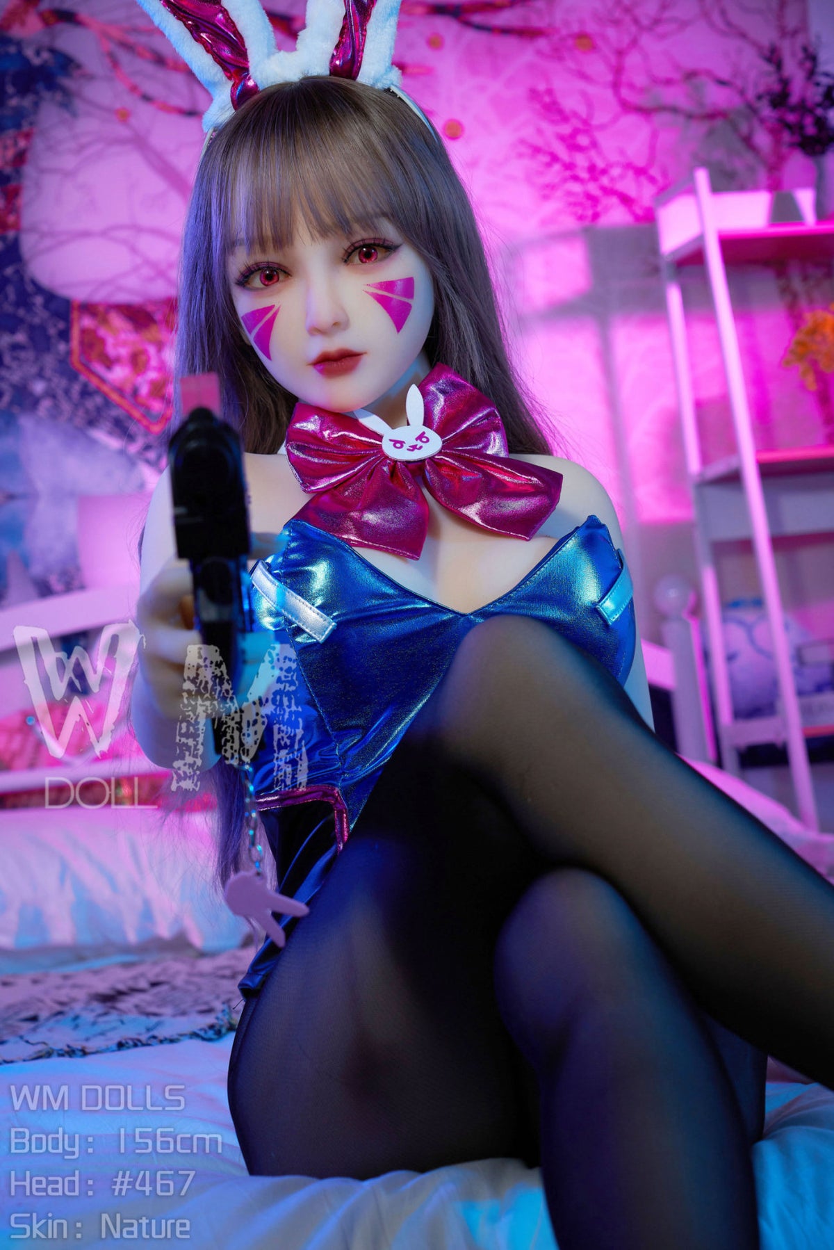 D.va bambola del sesso (WM-Doll Coppa C da 156 cm n. 467 TPE)