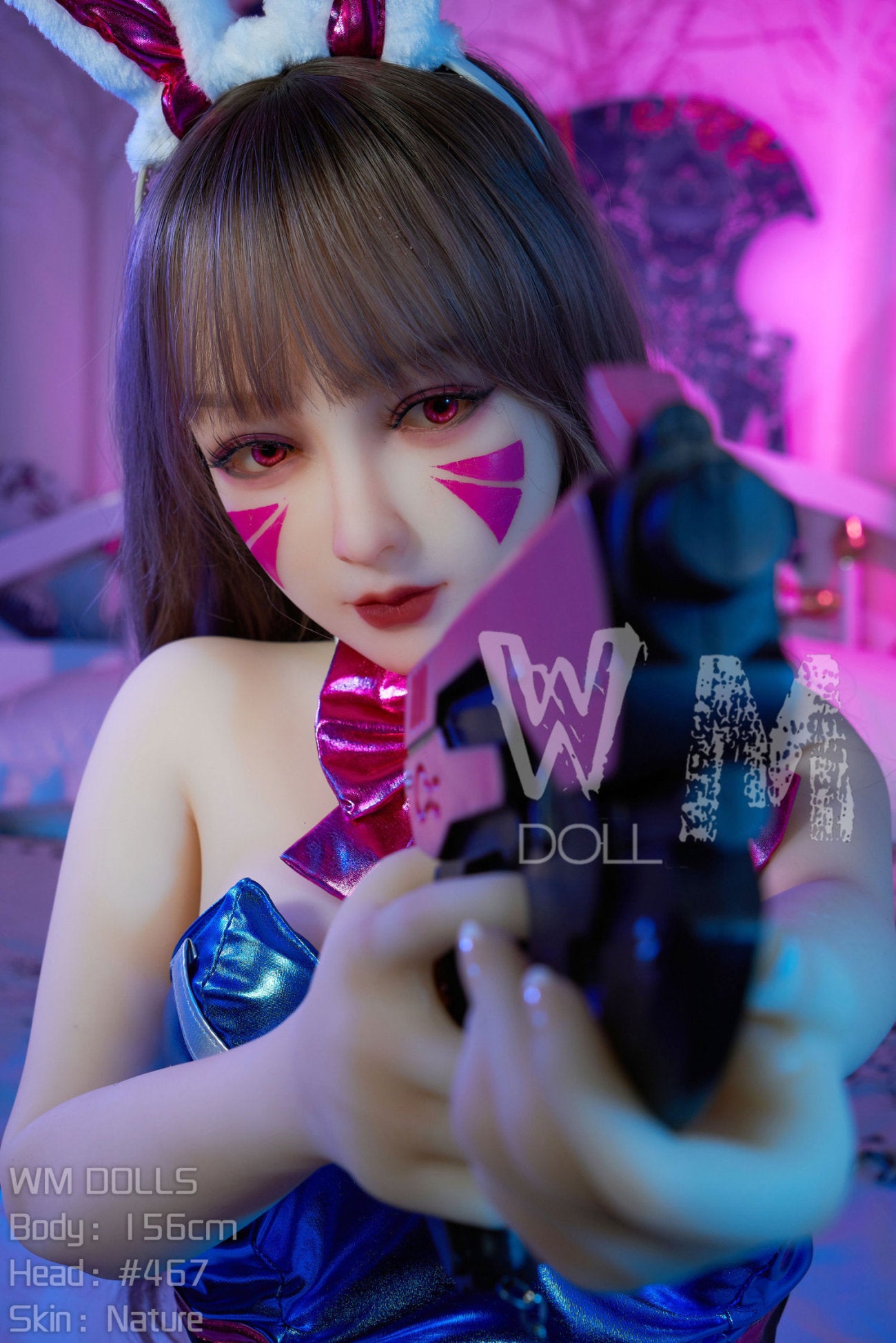 D.va bambola del sesso (WM-Doll Coppa C da 156 cm n. 467 TPE)