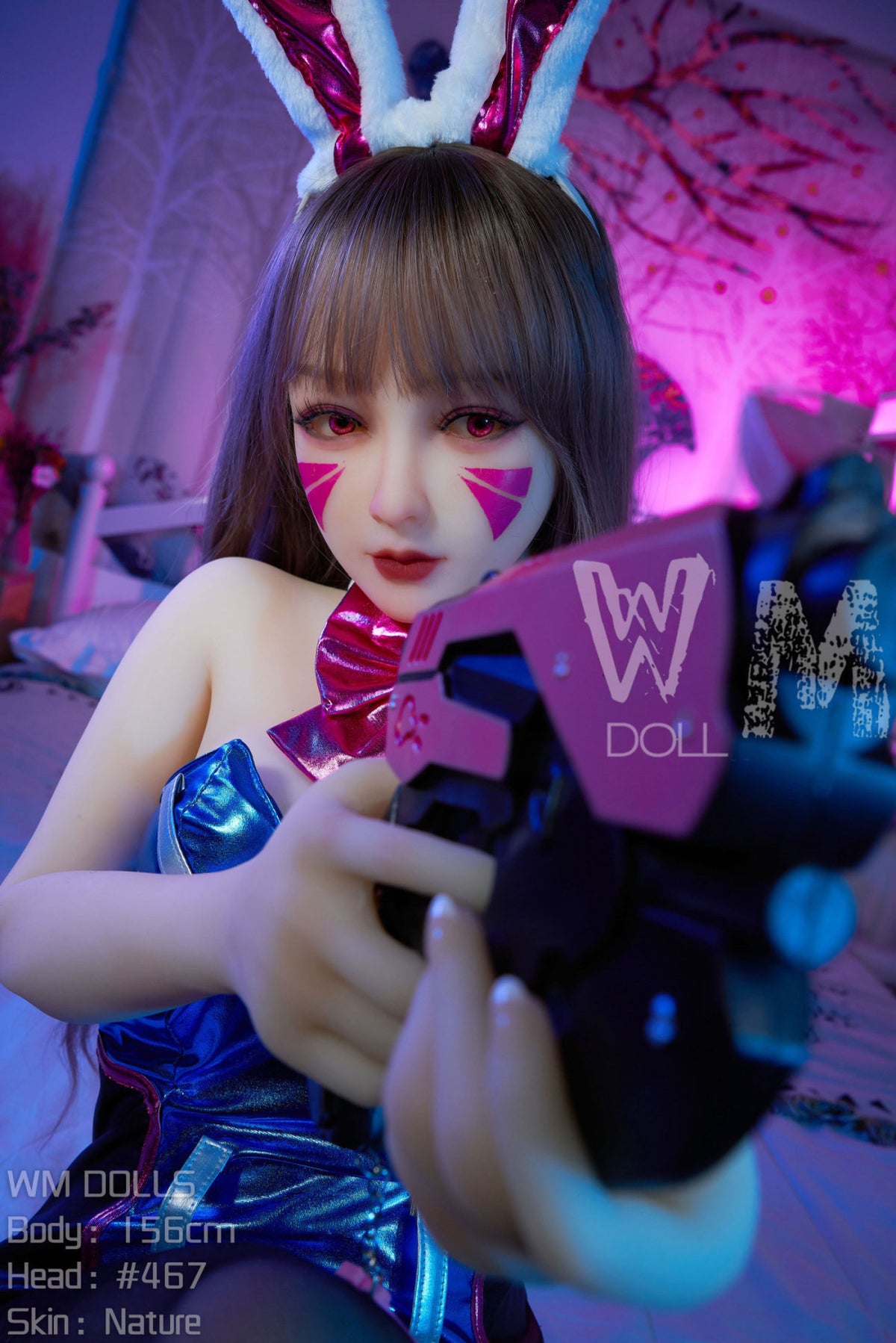 D.va bambola del sesso (WM-Doll Coppa C da 156 cm n. 467 TPE)