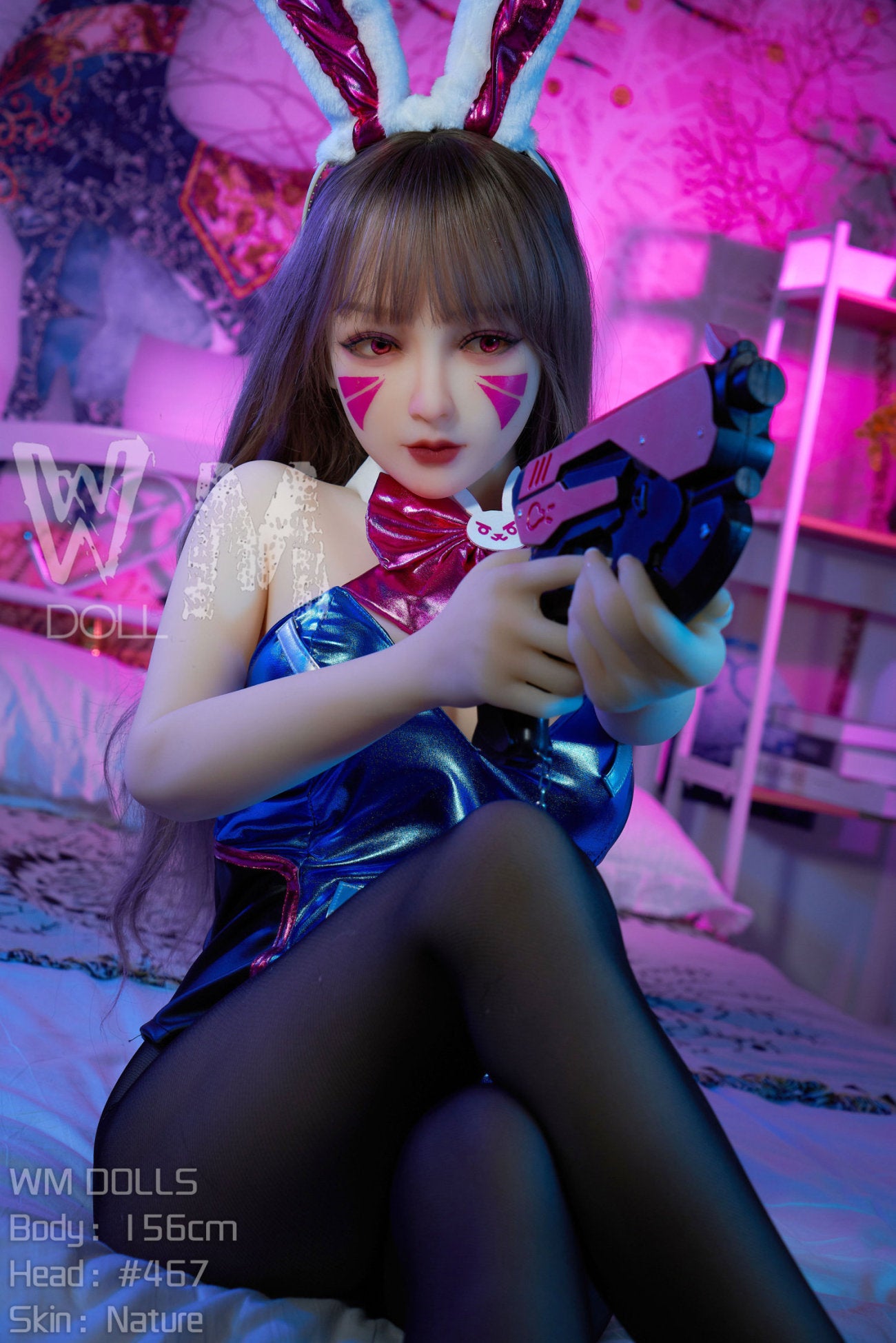 D.va bambola del sesso (WM-Doll Coppa C da 156 cm n. 467 TPE)