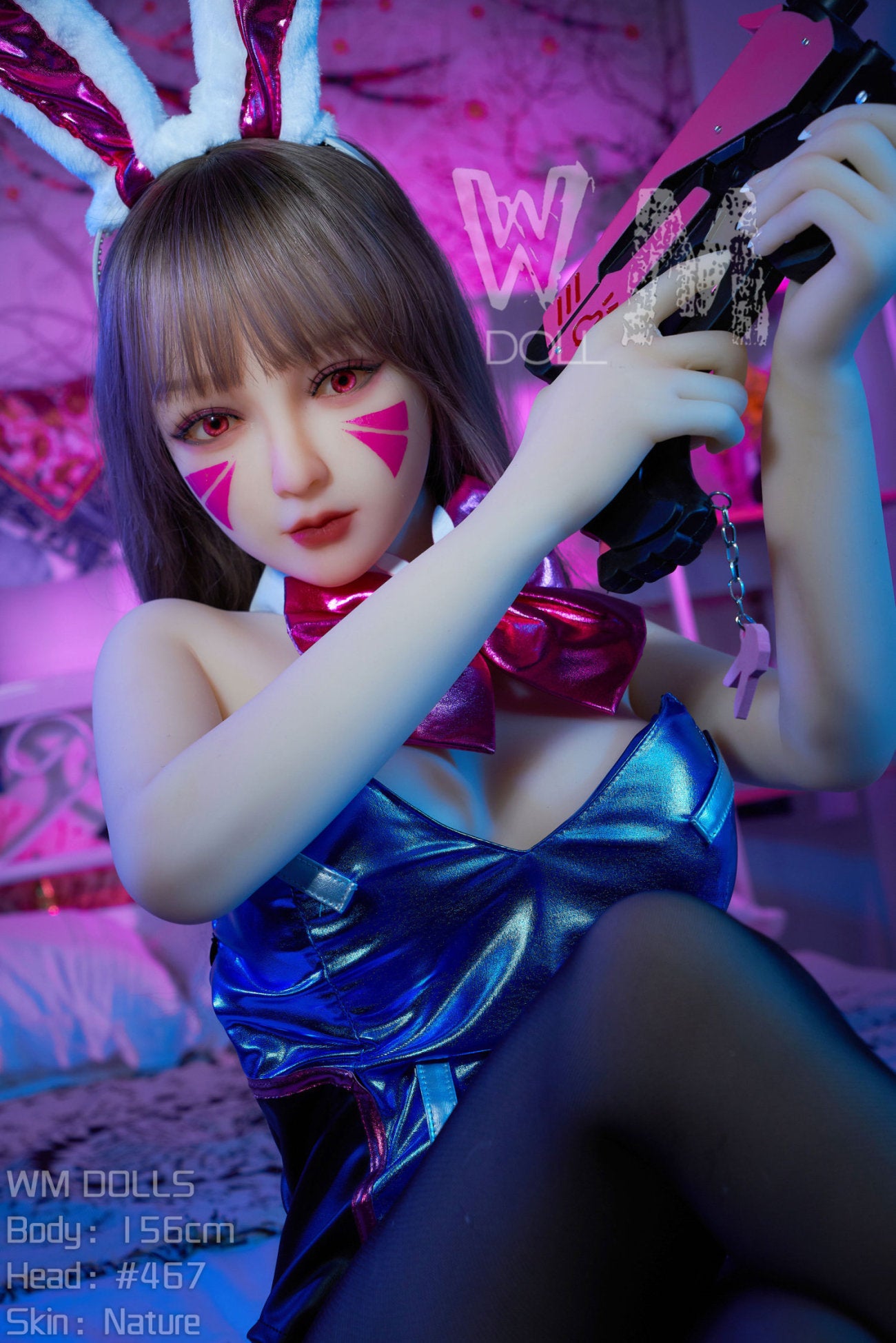D.va bambola del sesso (WM-Doll Coppa C da 156 cm n. 467 TPE)