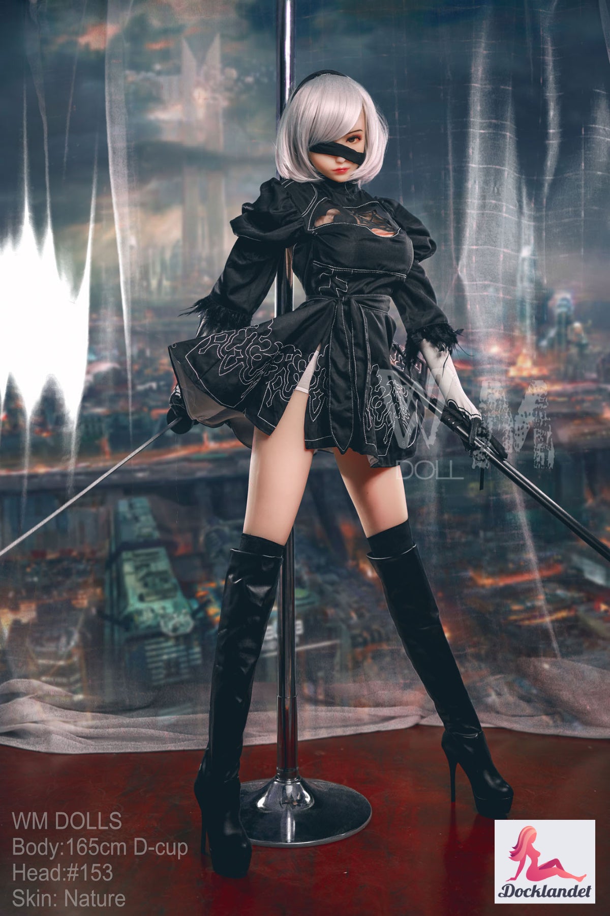Yorha 2b bambola del sesso (WM-Doll 165 cm D-Kupa #153 TPE)