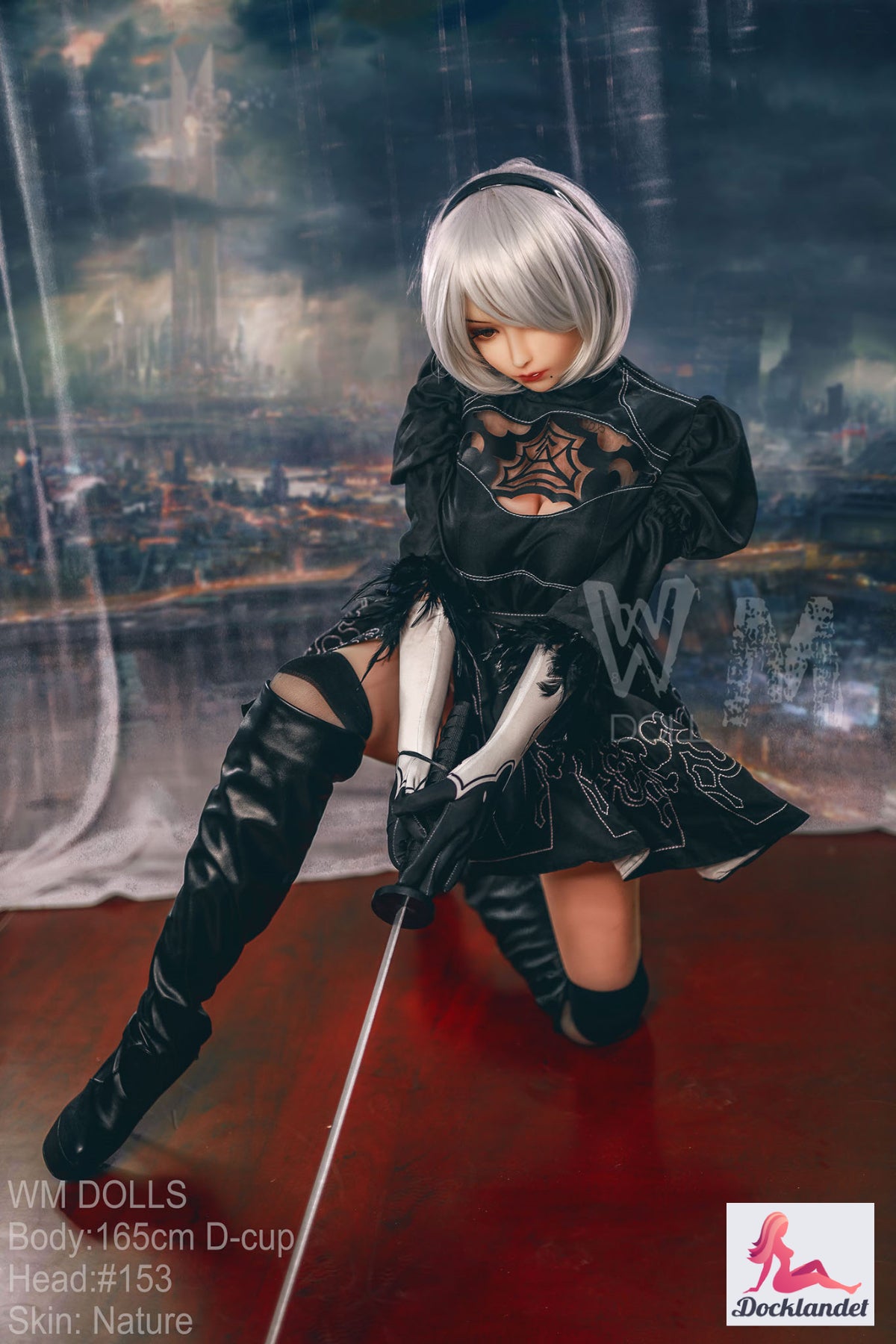Yorha 2b bambola del sesso (WM-Doll 165 cm D-Kupa #153 TPE)