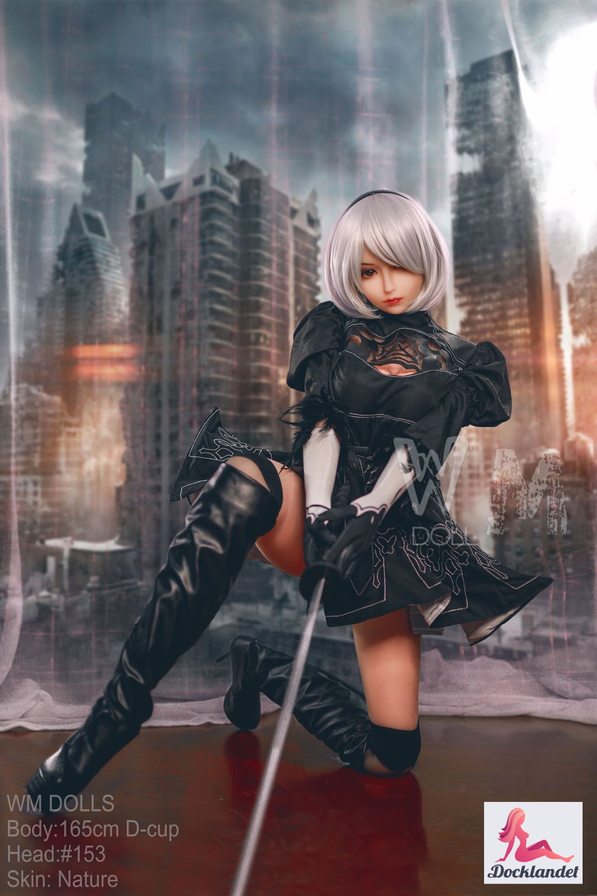 Yorha 2b bambola del sesso (WM-Doll 165 cm D-Kupa #153 TPE)