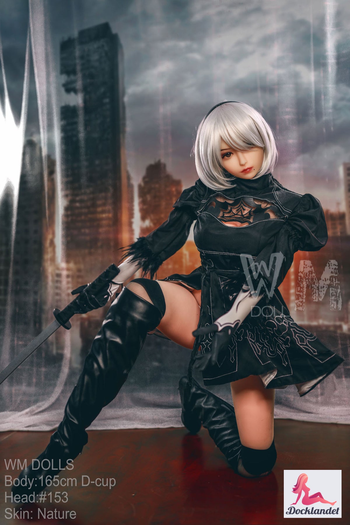 Yorha 2b bambola del sesso (WM-Doll 165 cm D-Kupa #153 TPE)