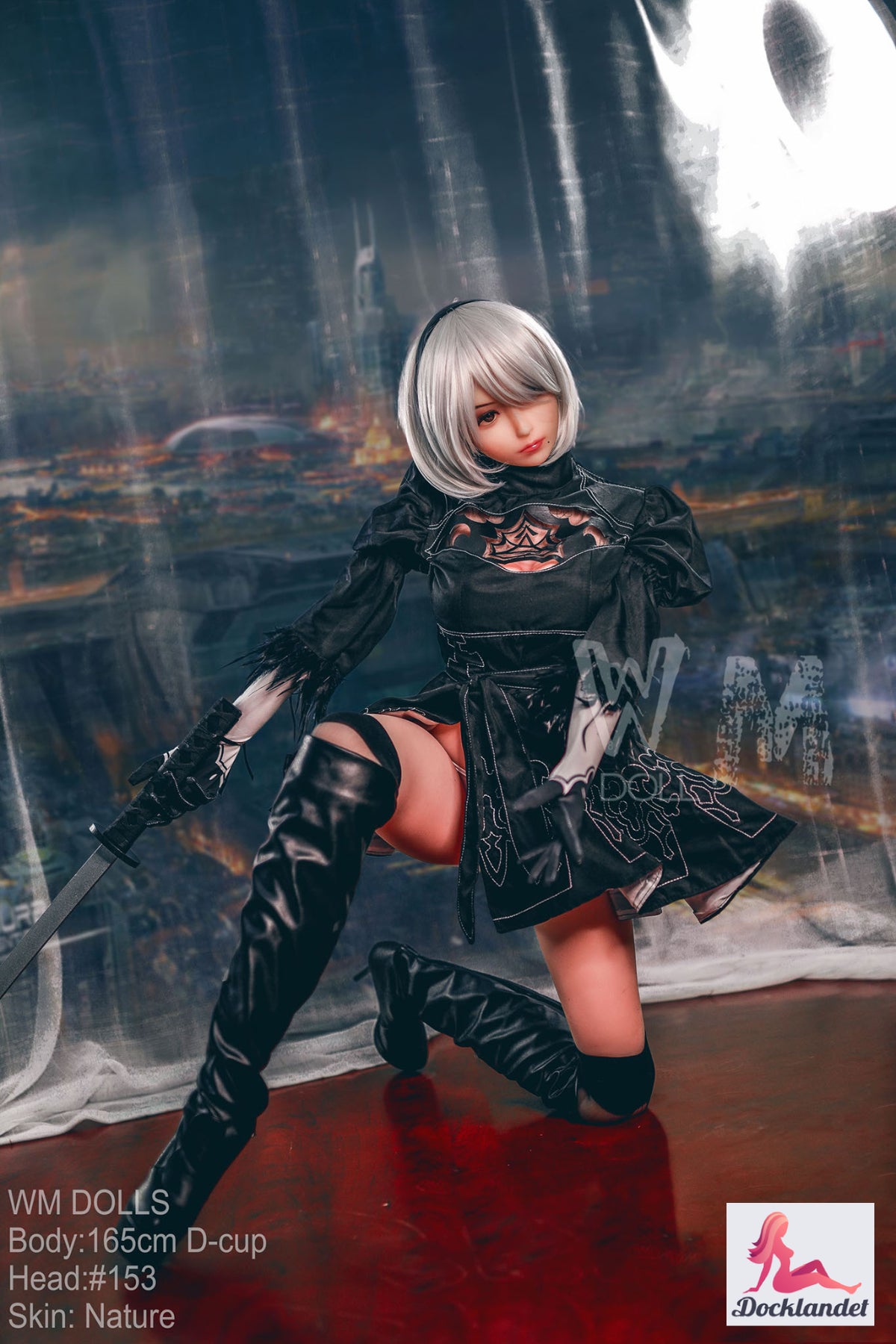 Yorha 2b bambola del sesso (WM-Doll 165 cm D-Kupa #153 TPE)