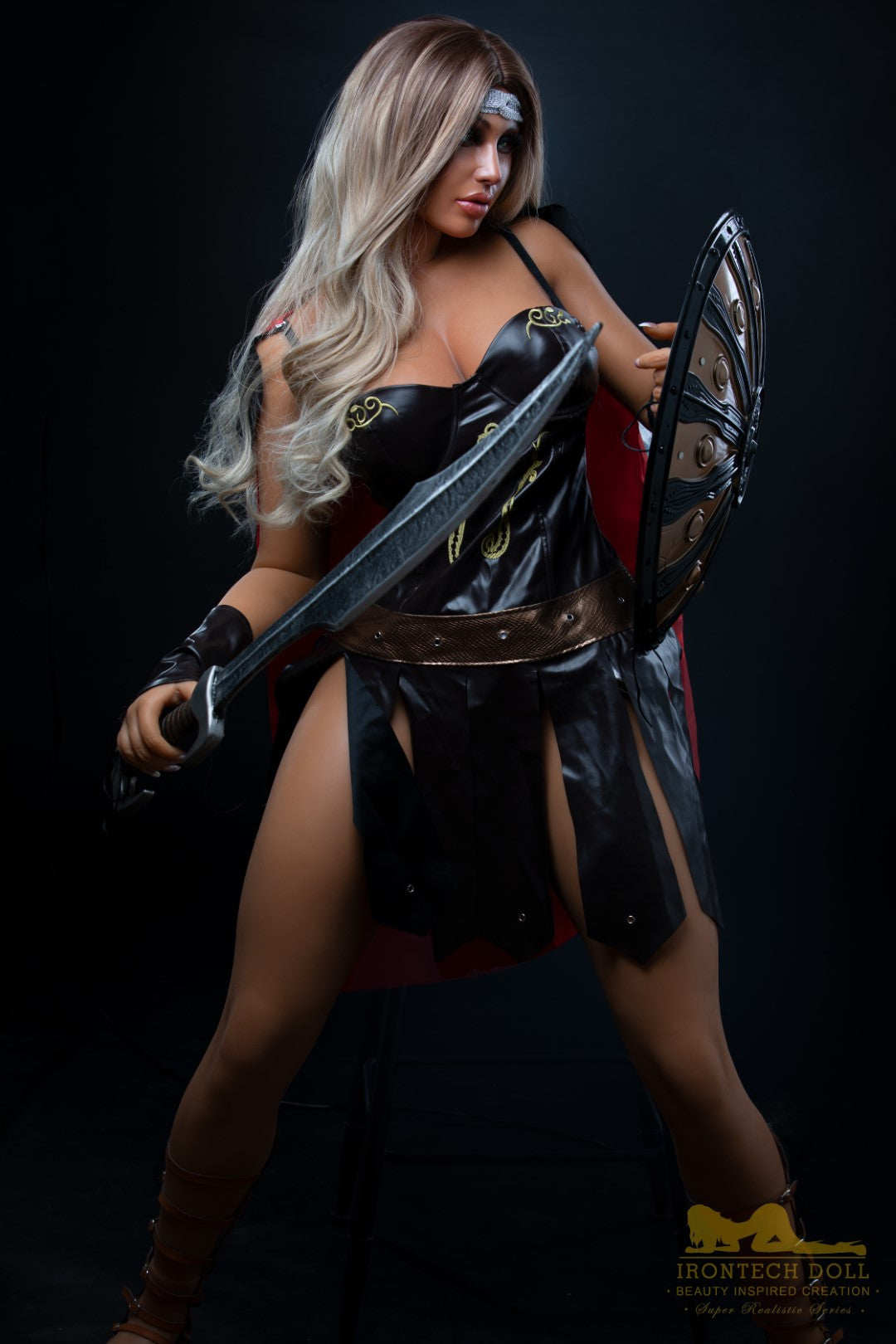 Bambola del sesso Hedy Warrior (Irontech Doll 164 cm Coppa E S26 Silicone)