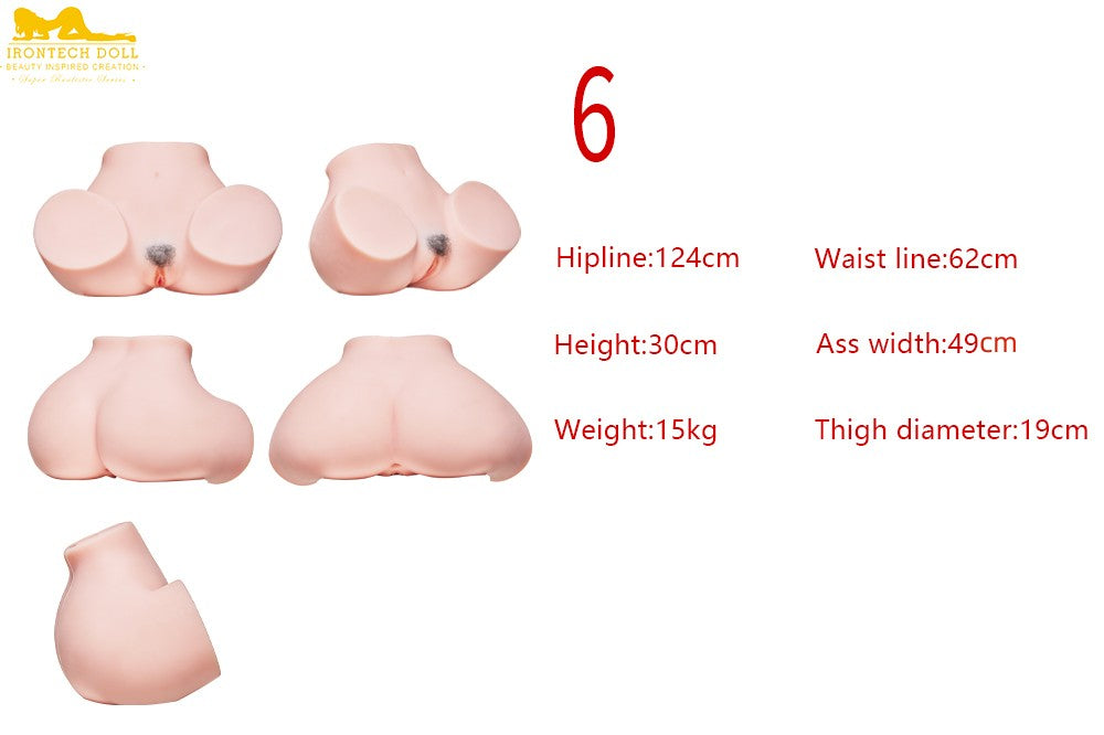 Culo bambola sessuale con curvy extra grande (Irontech Doll Hip 125 cm TPE)