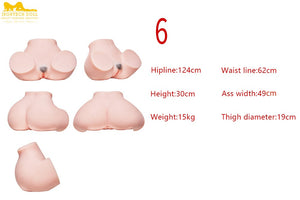 Culo bambola sessuale con curvy extra grande (Irontech Doll Hip 125 cm TPE)
