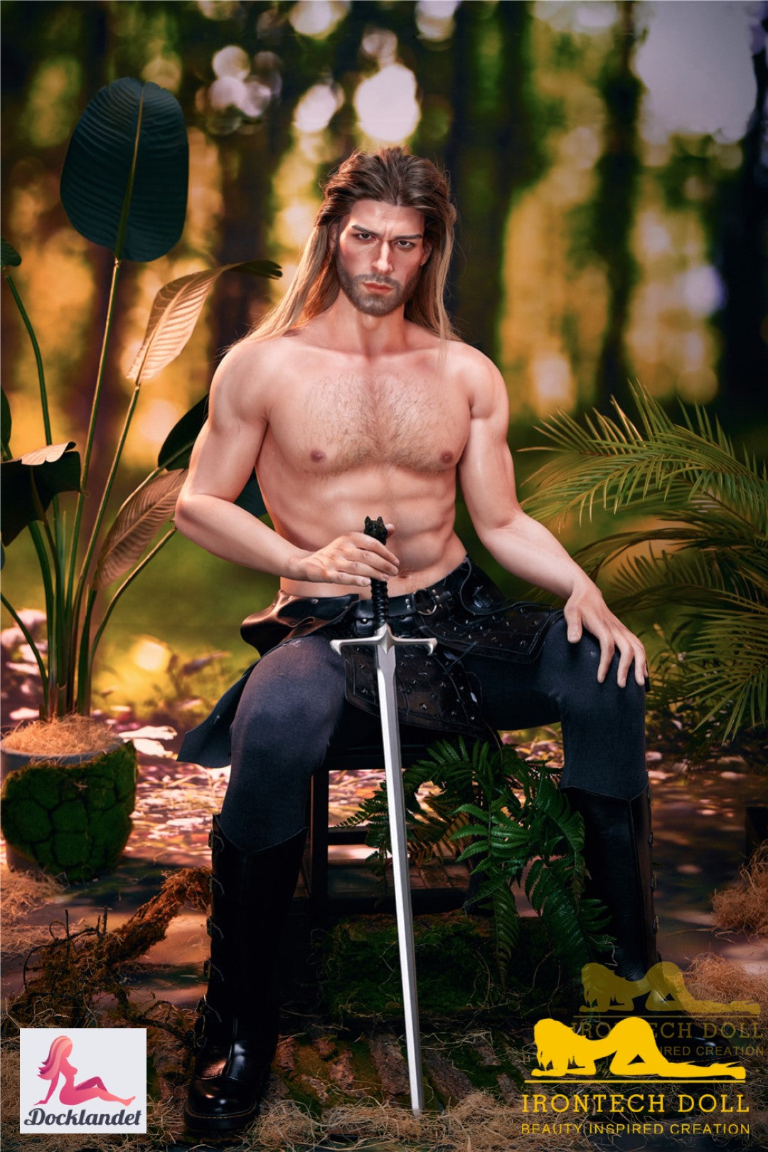Bambola di sesso maschile Ragnar (Irontech Doll 176 cm m5 silicone)